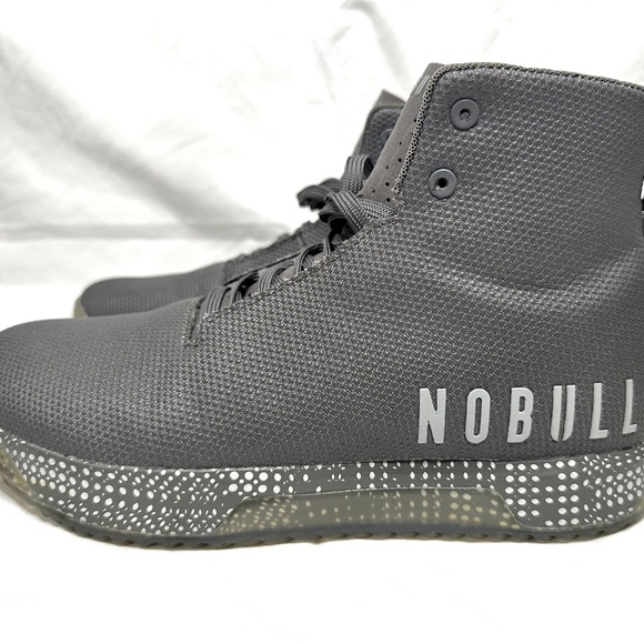 NOBULL Men’s Outwork High-Top Training Shoes – Charcoal Gray (Like New) - Picture 4 of 11